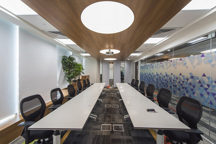 時尚辦公室裝修效果圖-1500平方辦公室裝修設計案例-合肥卓創裝飾公司